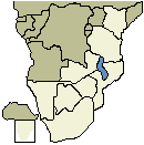 Map of Malawi's location in Africa